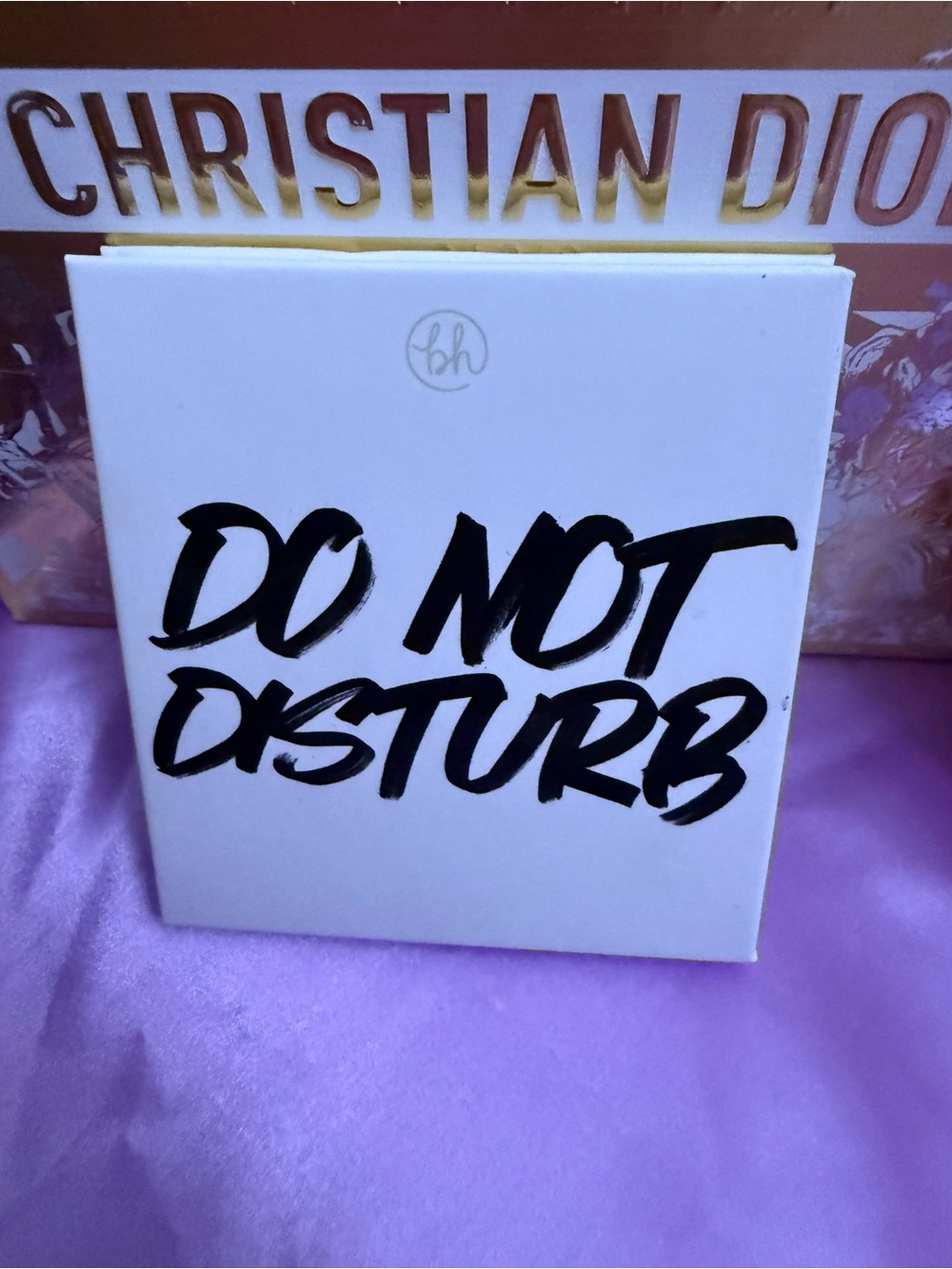 BH Cosmetics Do Not Disturb Eyeshadow Palette - White with Black Lettering